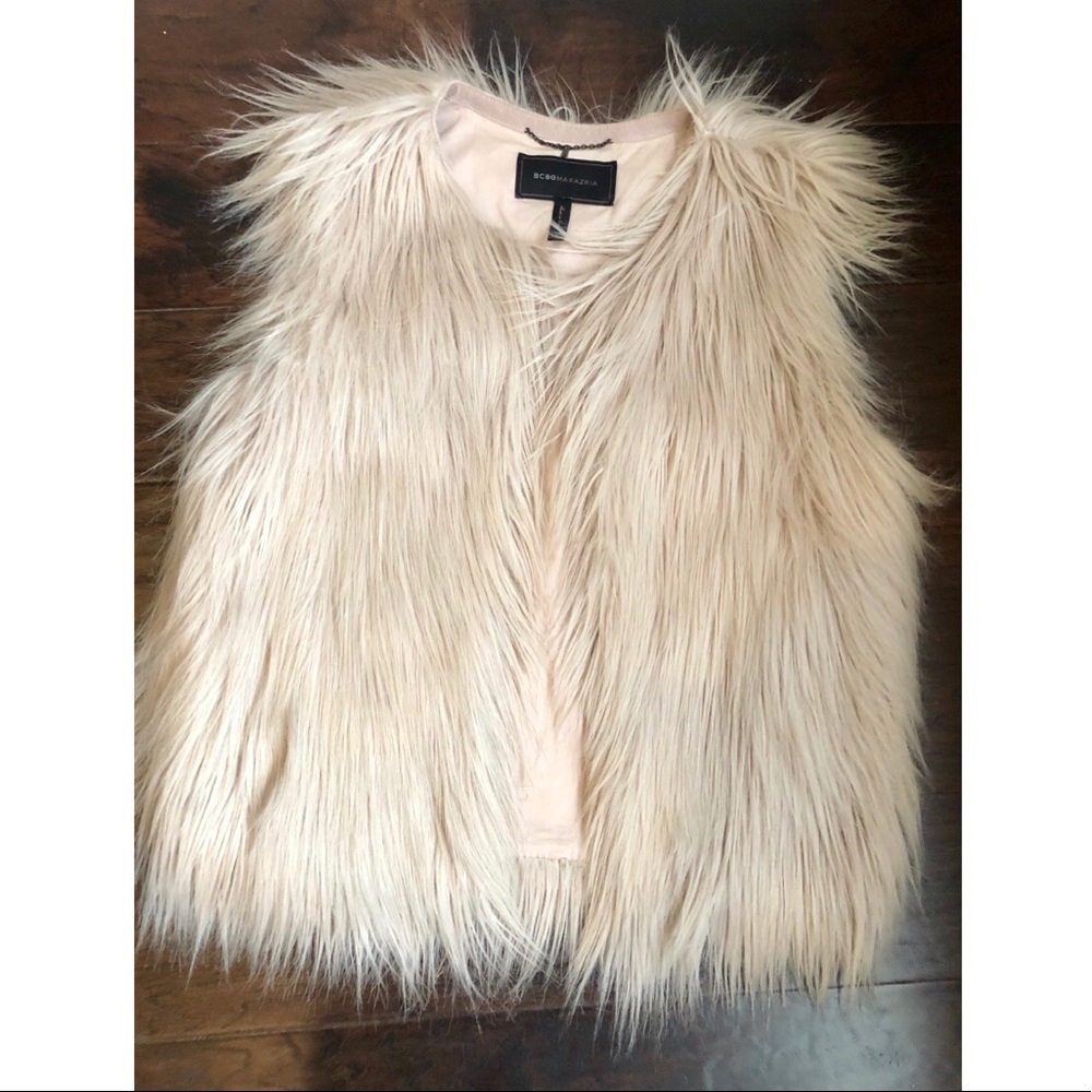 BCBG Faux Fur Vest